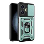 For Realme C55 4G Sliding Camera Cover Design TPU+PC Phone Case(Green)