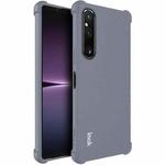 For Sony Xperia 1 V imak Shockproof Airbag TPU Phone Case(Matte Grey)