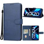 For Realme narzo N55 Leather Phone Case(Blue)