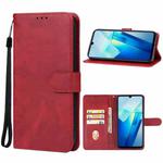 For vivo T2 India Leather Phone Case(Red)