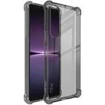 For Sony Xperia 1 V imak Shockproof Airbag TPU Phone Case(Transparent Black)