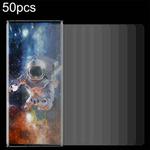For ZTE Axon 50 Ultra 50pcs 0.26mm 9H 2.5D Tempered Glass Film