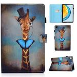 For Huawei Matepad SE 10.4 2022 Colored Drawing Stitching Flip Leather Tablet Case(Deer)