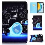 For Huawei Matepad SE 10.4 2022 Colored Drawing Stitching Flip Leather Tablet Case(Lamp Bulb)