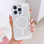 For iPhone 13 Pro Max Grid Cooling MagSafe Magnetic Phone Case(Ivory White)