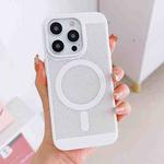 For iPhone 13 Grid Cooling MagSafe Magnetic Phone Case(Ivory White)