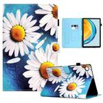 For Huawei Matepad SE 10.4 2022 Colored Drawing Stitching Flip Leather Tablet Case(Sunflower)