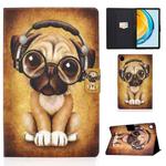 For Huawei Matepad SE 10.4 2022 Electric Pressed Colored Drawing Leather Tablet Case(Dog)