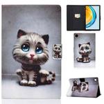 For Huawei Matepad SE 10.4 2022 Electric Pressed Colored Drawing Leather Tablet Case(Cat)