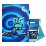 For Lenovo Tab M10 TB-X605F / X505 Coloured Drawing Horizontal Flip Leather Case with Holder & Card Slot(Moon Owl)