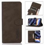 For Nokia C32 KHAZNEH Matte Texture Leather Phone Case(Brown)