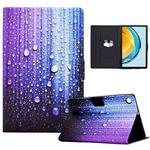 For Huawei Matepad SE 10.4 2022 Electric Pressed Colored Drawing Leather Tablet Case(Water Droplets)