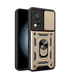 For Infinix Hot 11s NFC Sliding Camera Cover Design Phone Case(Gold)
