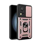 For Infinix Hot 11s NFC Sliding Camera Cover Design Phone Case(Rose Gold)