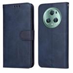For Honor Magic5 Pro Classic Calf Texture Flip Leather Phone Case(Blue)