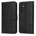 For Samsung Galaxy M14 5G Classic Calf Texture Flip Leather Phone Case(Black)