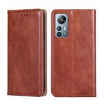 For Blackview A85 Gloss Oil Solid Color Magnetic Leather Phone Case(Brown)