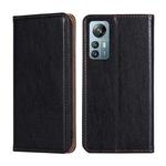 For Blackview A85 Gloss Oil Solid Color Magnetic Leather Phone Case(Black)