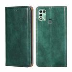 For Infinix Hot 11 Play Gloss Oil Solid Color Magnetic Leather Phone Case(Green)