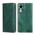 For Infinix Hot 11S NFC Gloss Oil Solid Color Magnetic Leather Phone Case(Green)