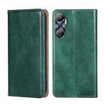 For Infinix Hot 20 4G Gloss Oil Solid Color Magnetic Leather Phone Case(Green)