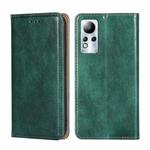 For Infinix Note 11 Gloss Oil Solid Color Magnetic Leather Phone Case(Green)