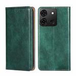 For Infinix Smart 7 Gloss Oil Solid Color Magnetic Leather Phone Case(Green)