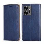For Infinix Zero 20 Gloss Oil Solid Color Magnetic Leather Phone Case(Blue)