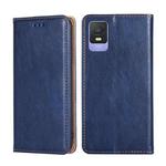 For TCL 403 Gloss Oil Solid Color Magnetic Leather Phone Case(Blue)