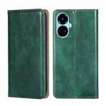 For Tecno Camon 19 / 19 Pro Gloss Oil Solid Color Magnetic Leather Phone Case(Green)