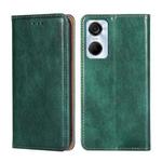 For Tecno Pop 6 Pro Gloss Oil Solid Color Magnetic Leather Phone Case(Green)