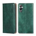 For Tecno Pova 4 Gloss Oil Solid Color Magnetic Leather Phone Case(Green)