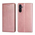 For Tecno Pova Neo 2 Gloss Oil Solid Color Magnetic Leather Phone Case(Rose Gold)