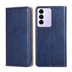 For vivo S16E Gloss Oil Solid Color Magnetic Leather Phone Case(Blue)