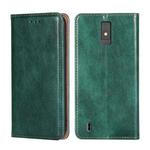 For ZTE Blade A32 Gloss Oil Solid Color Magnetic Leather Phone Case(Green)