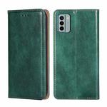 For Nokia G22 Gloss Oil Solid Color Magnetic Leather Phone Case(Green)