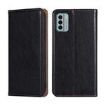 For Nokia G22 Gloss Oil Solid Color Magnetic Leather Phone Case(Black)