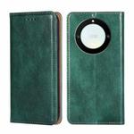 For Honor X40 Gloss Oil Solid Color Magnetic Leather Phone Case(Green)