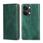 For OnePlus Ace 2V 5G Gloss Oil Solid Color Magnetic Leather Phone Case(Green)