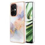 For OnePlus Nord CE 3 5G Electroplating IMD TPU Phone Case(White Marble)