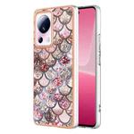 For Xiaomi 13 Lite 5G Electroplating IMD TPU Phone Case(Pink Scales)