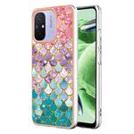 For Xiaomi Redmi 12C/11A 4G Global Electroplating IMD TPU Phone Case(Colorful Scales)