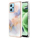 Electroplating IMD TPU Phone Case For Xiaomi Redmi Note 12 5G Global/Note 12 5G China/Poco X5 5G(White Marble)