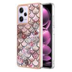 Electroplating IMD TPU Phone Case For Xiaomi Redmi Note 12 Pro 5G Global/Note 12 Pro 5G China/Poco X5 Pro 5G/Note 12 Pro Speed(Pink Scales)