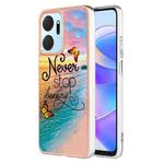 For Honor X7a Electroplating IMD TPU Phone Case(Dream Butterfly)