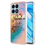 For Honor X8a Electroplating IMD TPU Phone Case(Dream Butterfly)
