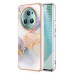 For Honor X9a/Magic5 Lite Electroplating IMD TPU Phone Case(White Marble)