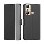 For Infinix Hot 20i Twill Texture Side Buckle Leather Phone Case(Black)