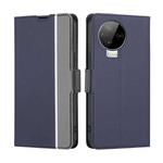 For Infinix Note 12 Pro 4G / Note 12 2023 Twill Texture Side Buckle Leather Phone Case(Blue)