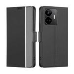 For Realme GT Neo 5 / GT3 / GT Neo 5 240W Twill Texture Side Buckle Leather Phone Case(Black)